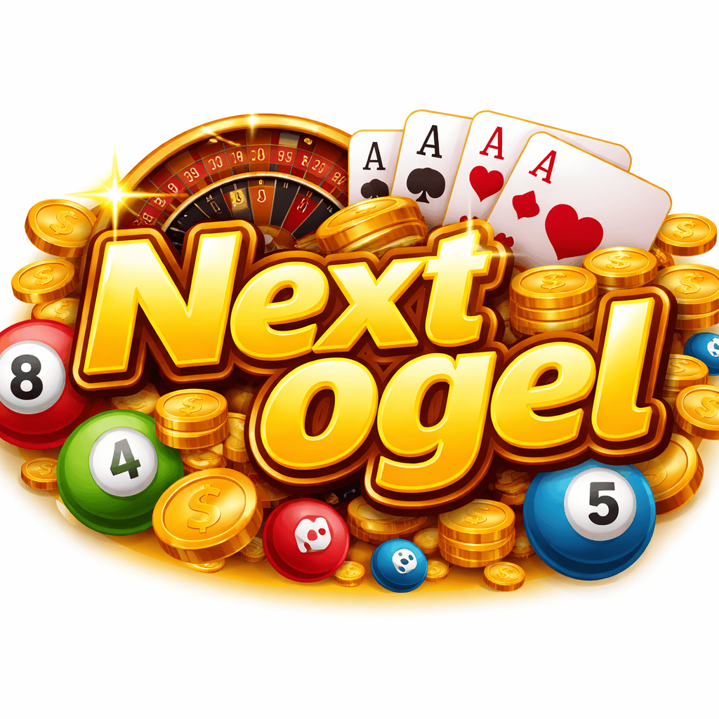 Logo Nextogel situs togel online terpercaya berwarna kuning terang