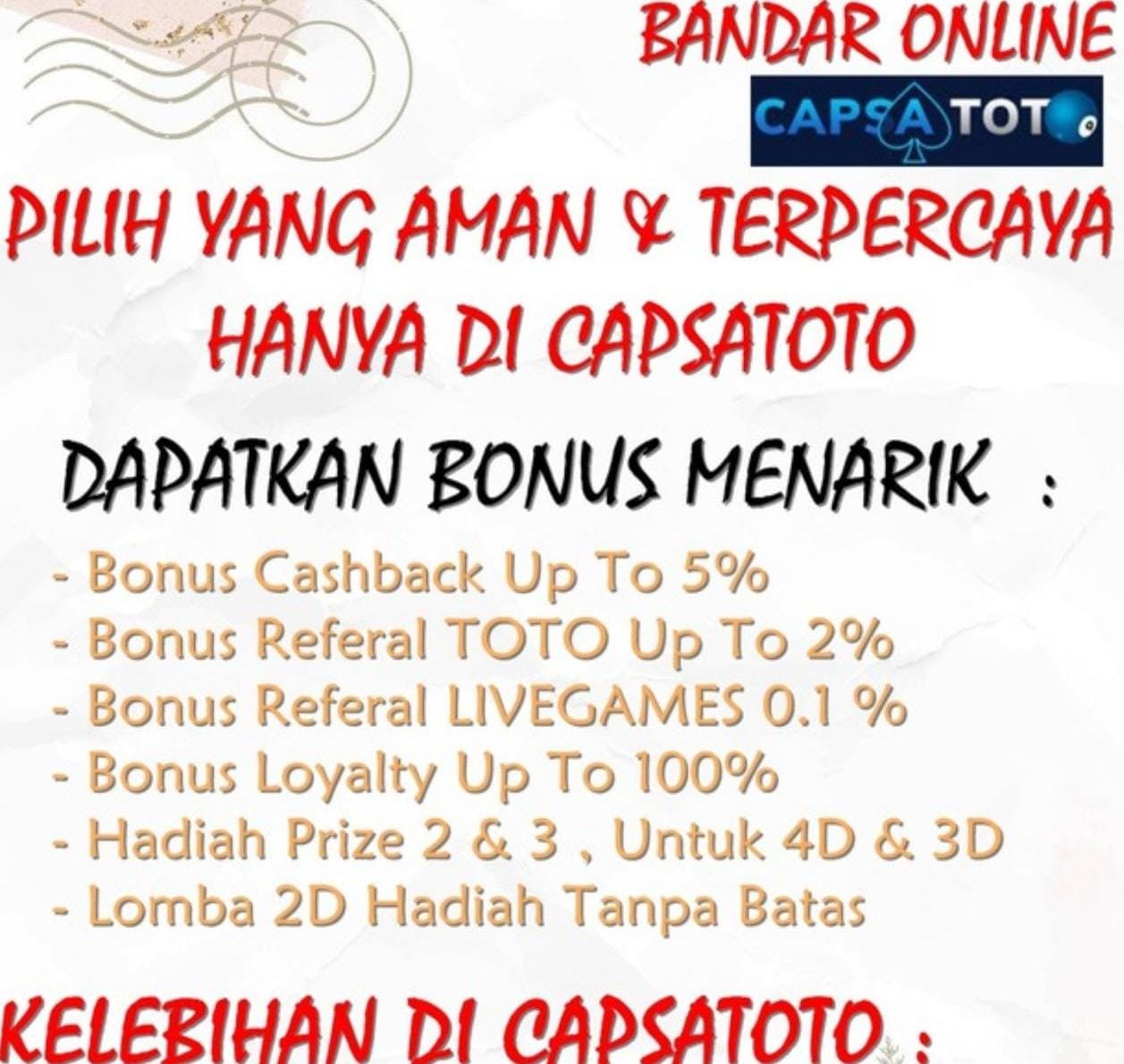 Capsatoto  | Agen Togel Sydney, Singapore, 7STAR, HONGKONG | Bandar Togel Online Terpercaya
