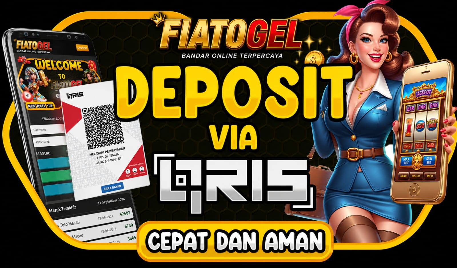 "FIATOGEL deposit kilat via QRIS, aman, anti ribet dan tanpa delay"