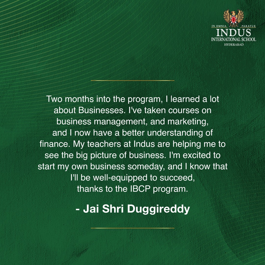 Indus Hyderabad Student Review