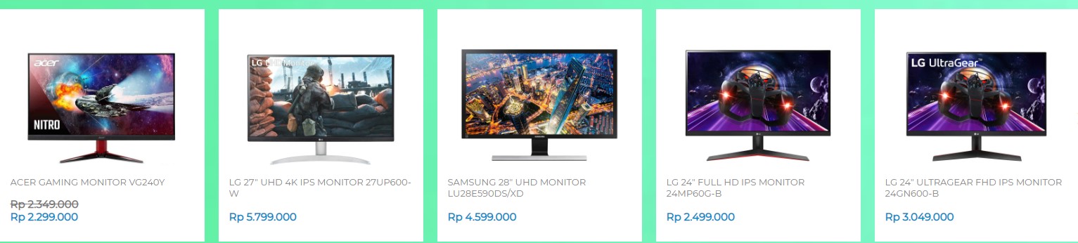 Produk monitor dari Hartono