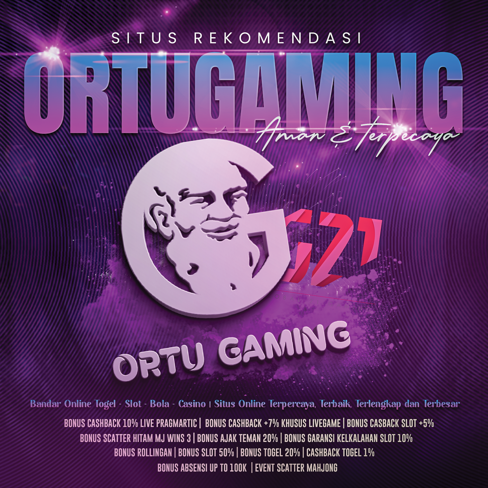 ORTUGAMING dikenal luas sebagai platform bandar toto togel online terpercaya dengan server cepat sis