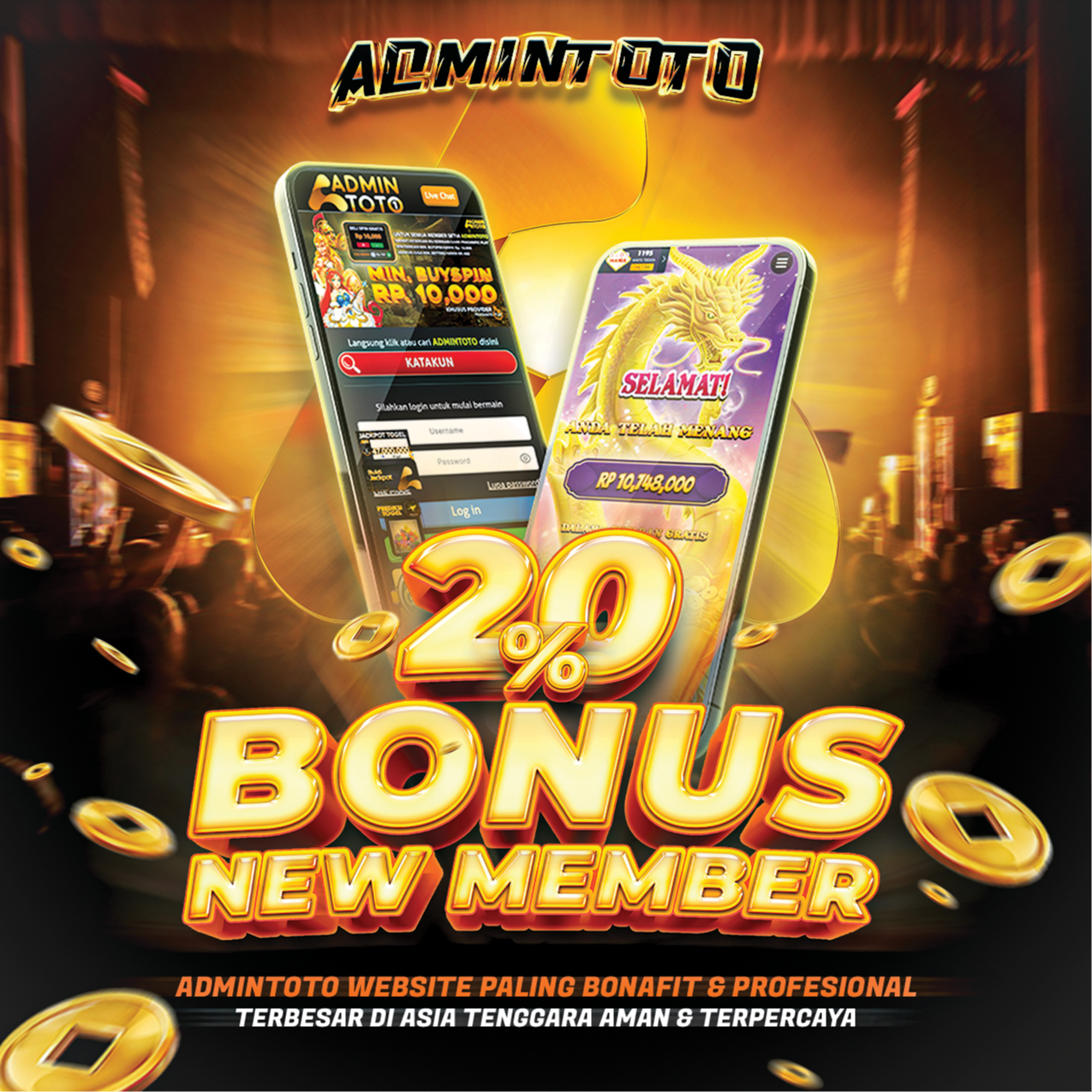 ADMINTOTO ialah situs toto online yang sangat terpercaya dengan hadiah terbesar kemenangan dibayar