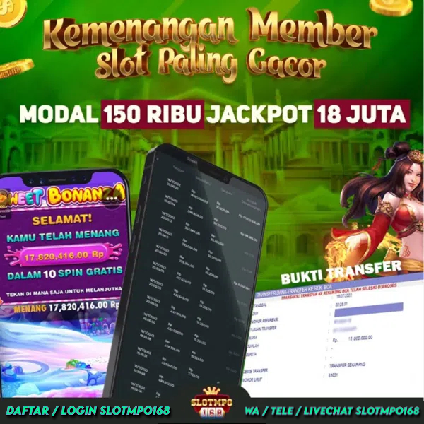 SLOTMPO168 | MAIN SLOT GACOR MODAL 150 RIBU WD 18 JUTA