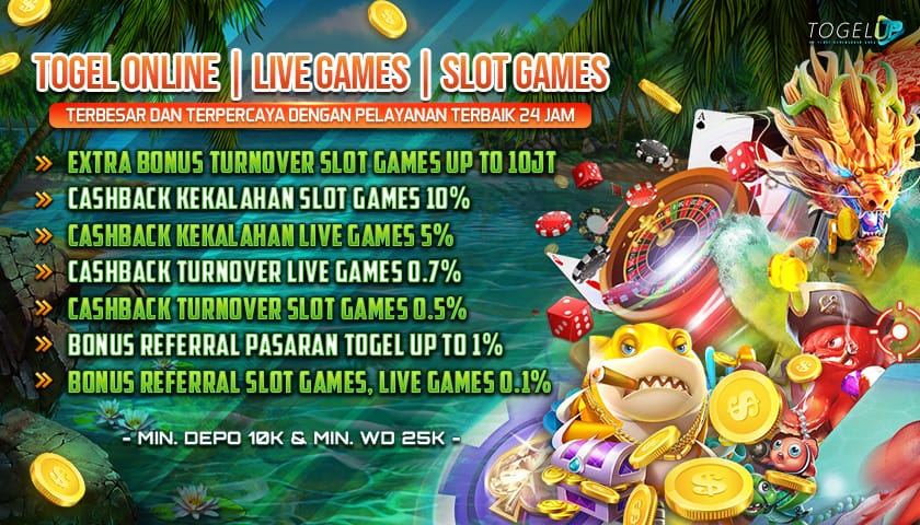 TOGELUP - SITUS LIVE GAMES SLOT PALING GACOR DI INDONESIA
